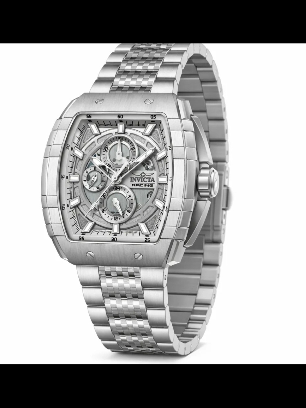 Invicta S1 Rally Mens Watch Silver Stainless Steel 47mm #50238